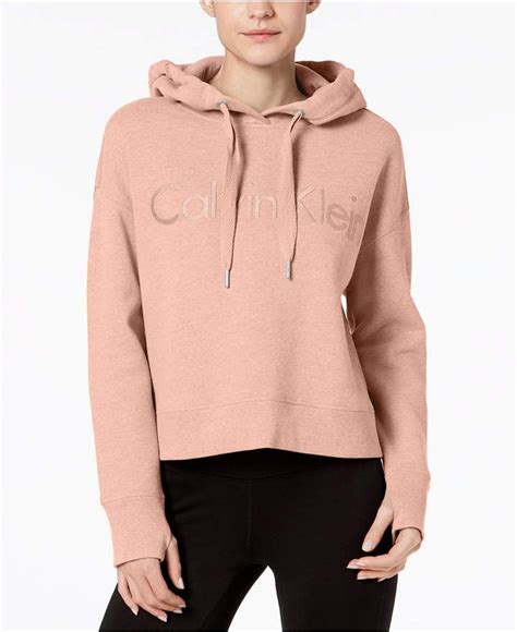 calvin klein women's cropped sweatshirt